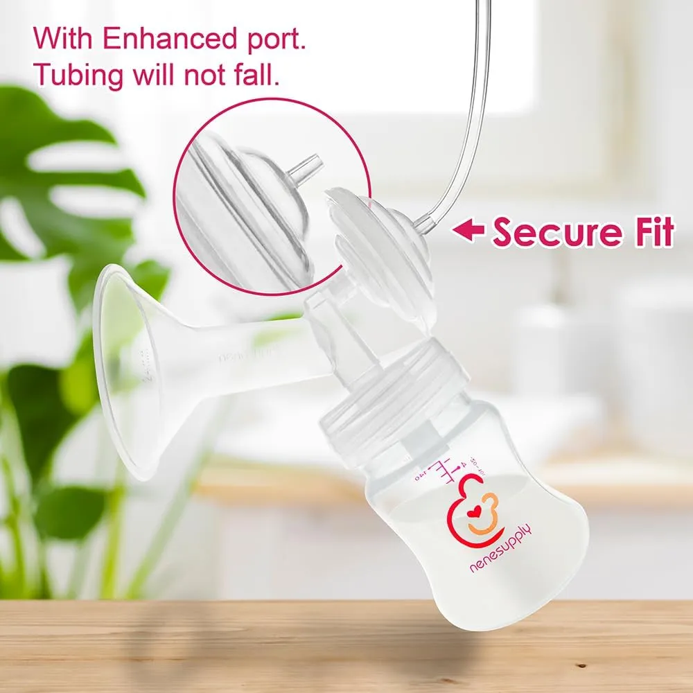 Nenesupply Pump Parts Compatible with Spectra S2 S1 9 Plus Breast Pump to Replace Spectra Pump Parts S2 Accessories Flange 19mm Duckbill Valve Tubing Pumping Bottles Backflow Protector