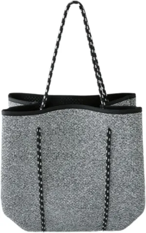 Neoprene Bag Pool Bag with Small Purse Water Resistant Beach Tote Bag Holes Handbag for Traveling Summer Shopping Gym