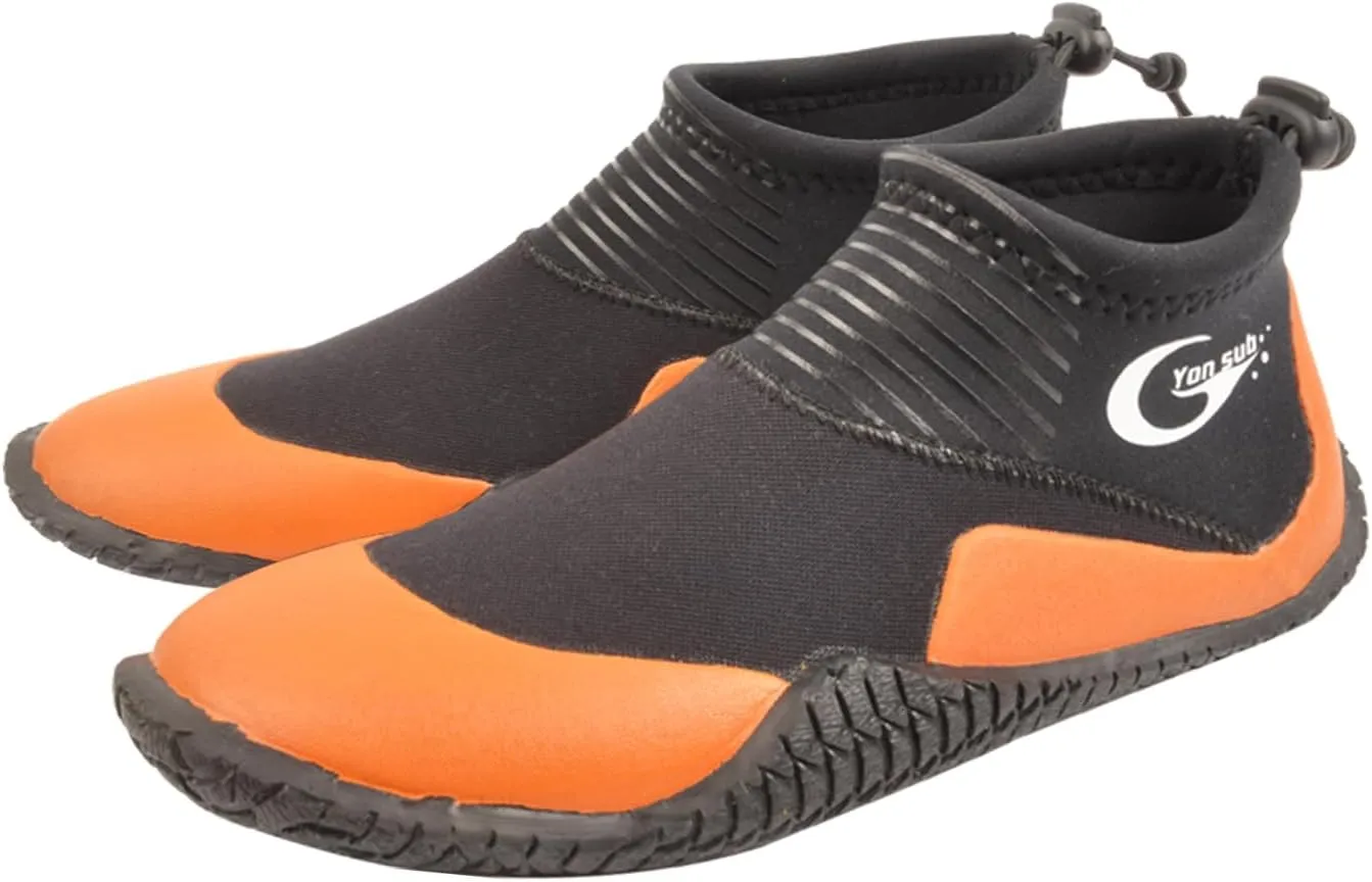 Neoprene Dive Boots, Scuba Diving Surf Wetsuit Booties for Men Women 3MM, Water Fin Shoes Sailing Boots with Anti-Slip Premium Rubber Sole for Water Sports Snorkeling