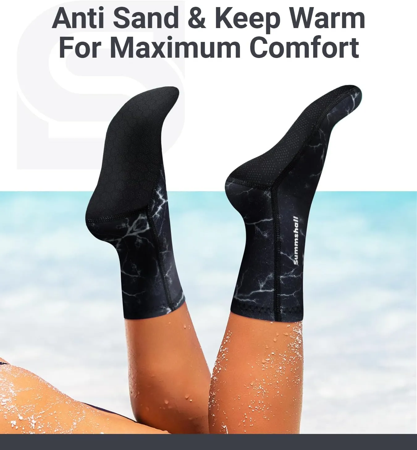 Neoprene Socks 3mm Wetsuit Socks Anti-Slip Keep Warm Diving Socks Swim Socks Water Sport Swimming Surfing