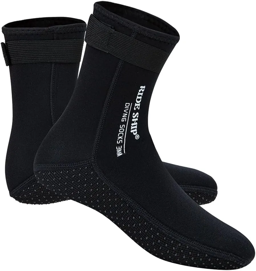 Neoprene Socks Diving Scuba Socks Wetsuit Fin Booties for Men Women, 3MM Surfing Sock Thermal Flexible Anti Slip for Swimming