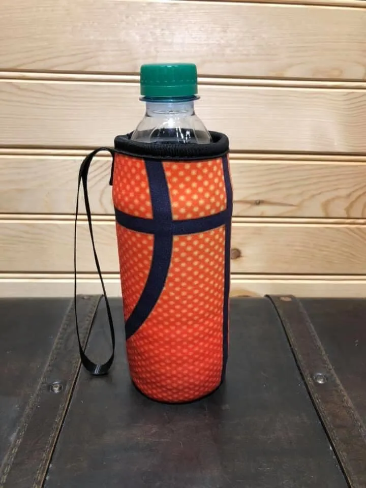 Neoprene Water Bottle Sleeve - Basketball