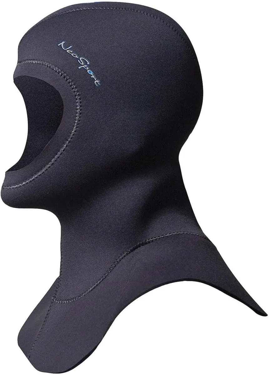 Neosport 5/3mm Neoprene Scuba Diving Bibbed & Vented Hood