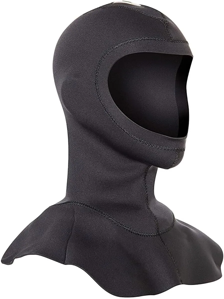 Neosport 5/3mm Neoprene Scuba Diving Bibbed & Vented Hood