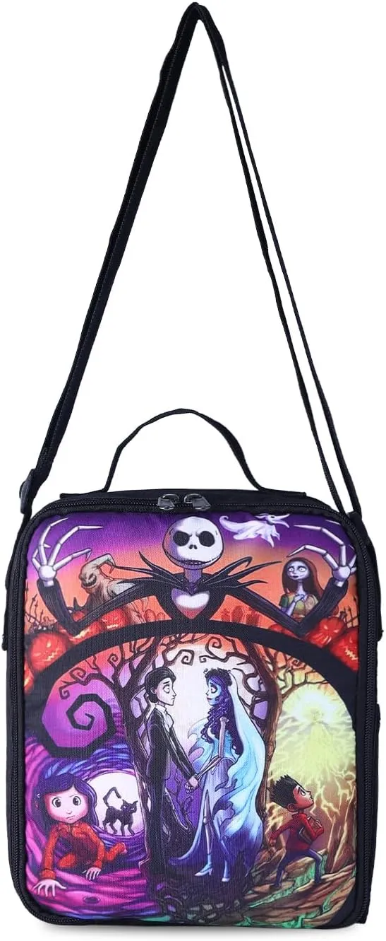 Nightmare Before Christmas Crossbody Bags Jack Skellington Shoulder Bag Jack Sally Wallet Purse Coin Pouch (Bag-SDY C 2503)