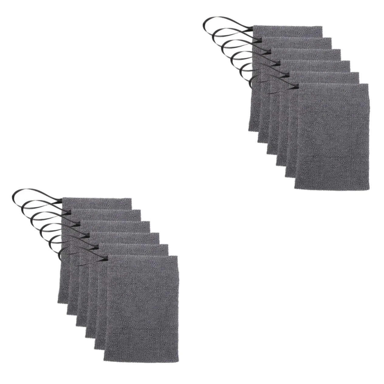 NOLITOY 12pcs Foaming Soap Pouches Reusable Mesh Soap Bags for Body Scrubbing Exfoliating and Shower Use Practical Bathroom Supplies Drawstring for Easy Hanging Grey Color