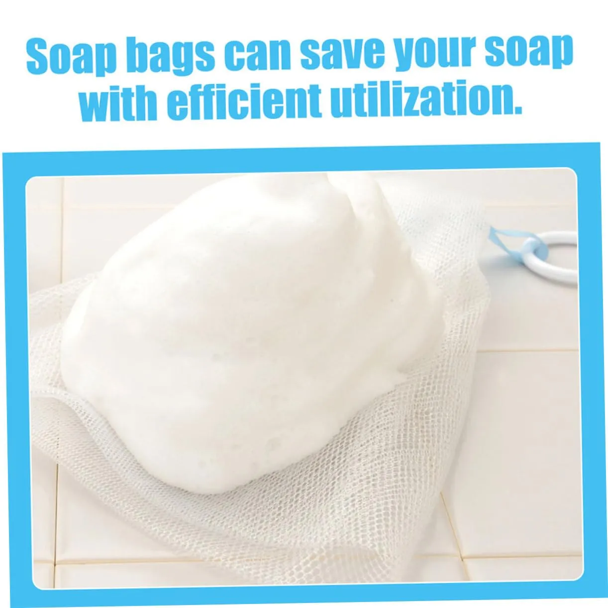 NOLITOY 8pcs Exfoliating Soap Foaming Nets Pouches for Handmade Facial Cleansing for Making Shower Use Design for Lathering