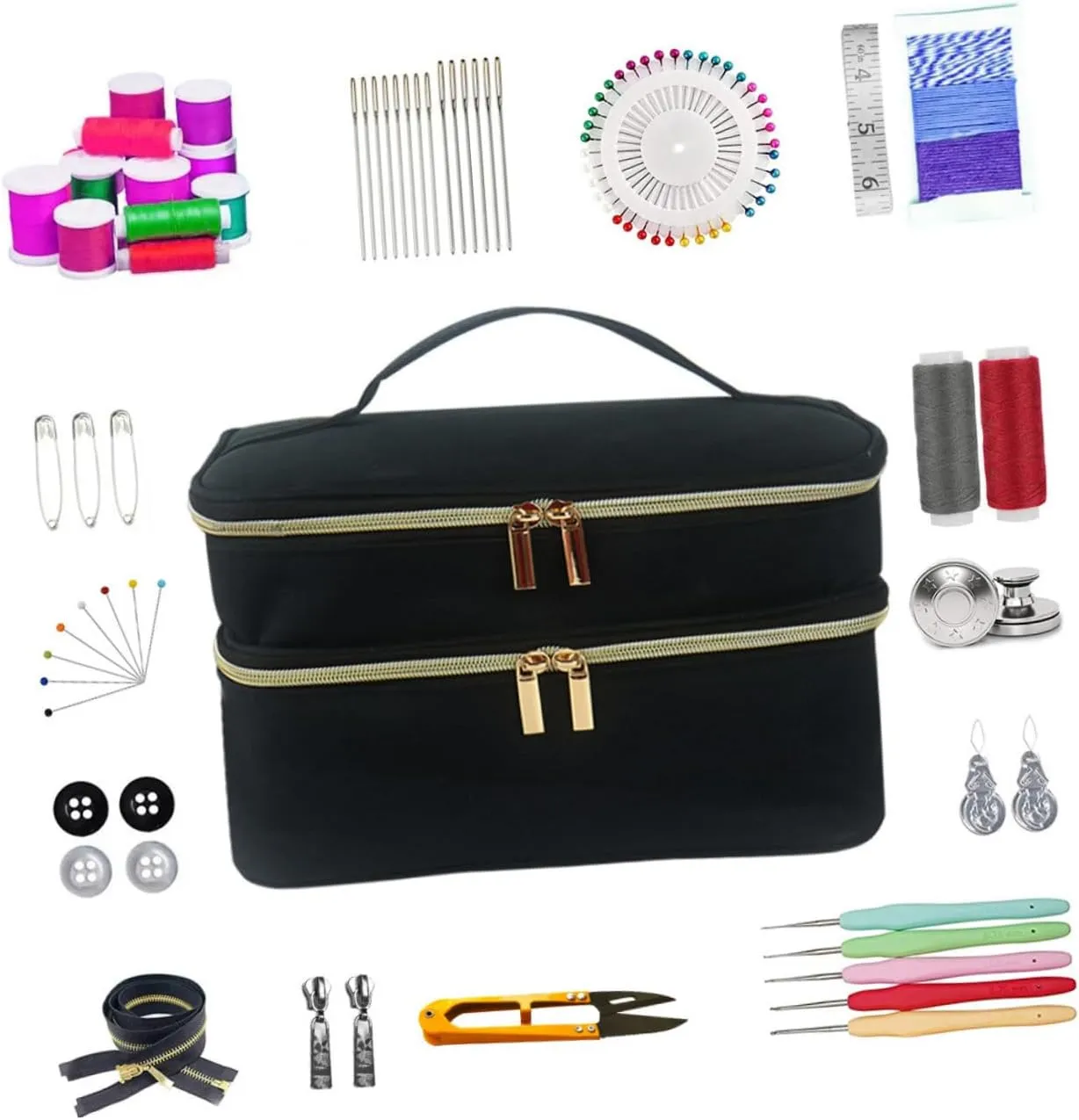 NOLITOY Makeup Bag for Travel Large Capacity Storage Bag Organizer Nail Art Holder