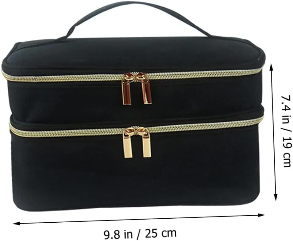 NOLITOY Makeup Bag for Travel Large Capacity Storage Bag Organizer Nail Art Holder