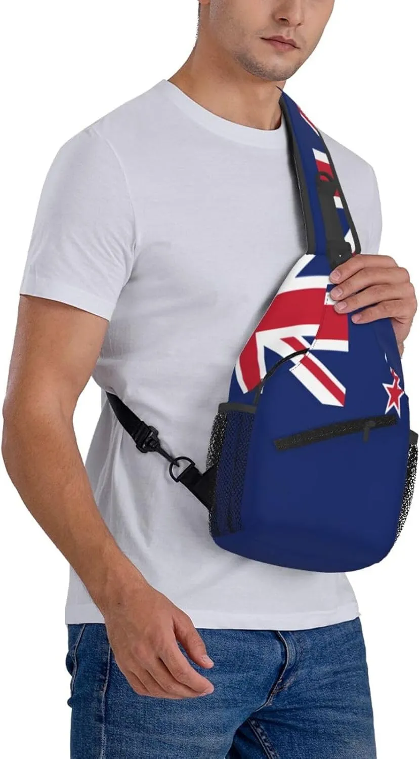 Norwegian flag Men's And Women's Small Crossbody Bags Chest Bags Daily Bags Are Suitable For Outdoor Hiking Trips