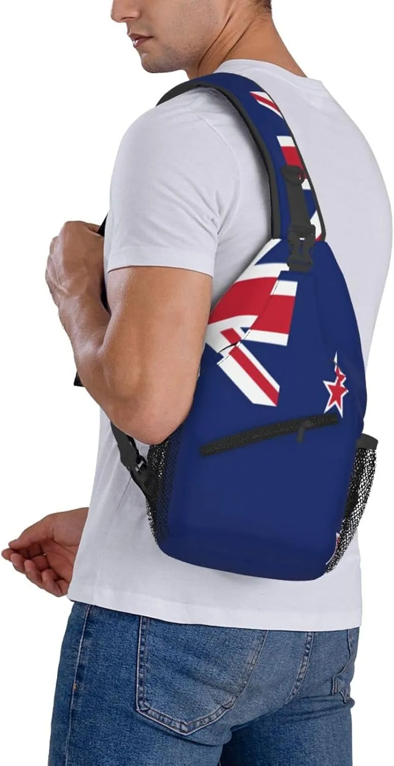 Norwegian flag Men's And Women's Small Crossbody Bags Chest Bags Daily Bags Are Suitable For Outdoor Hiking Trips