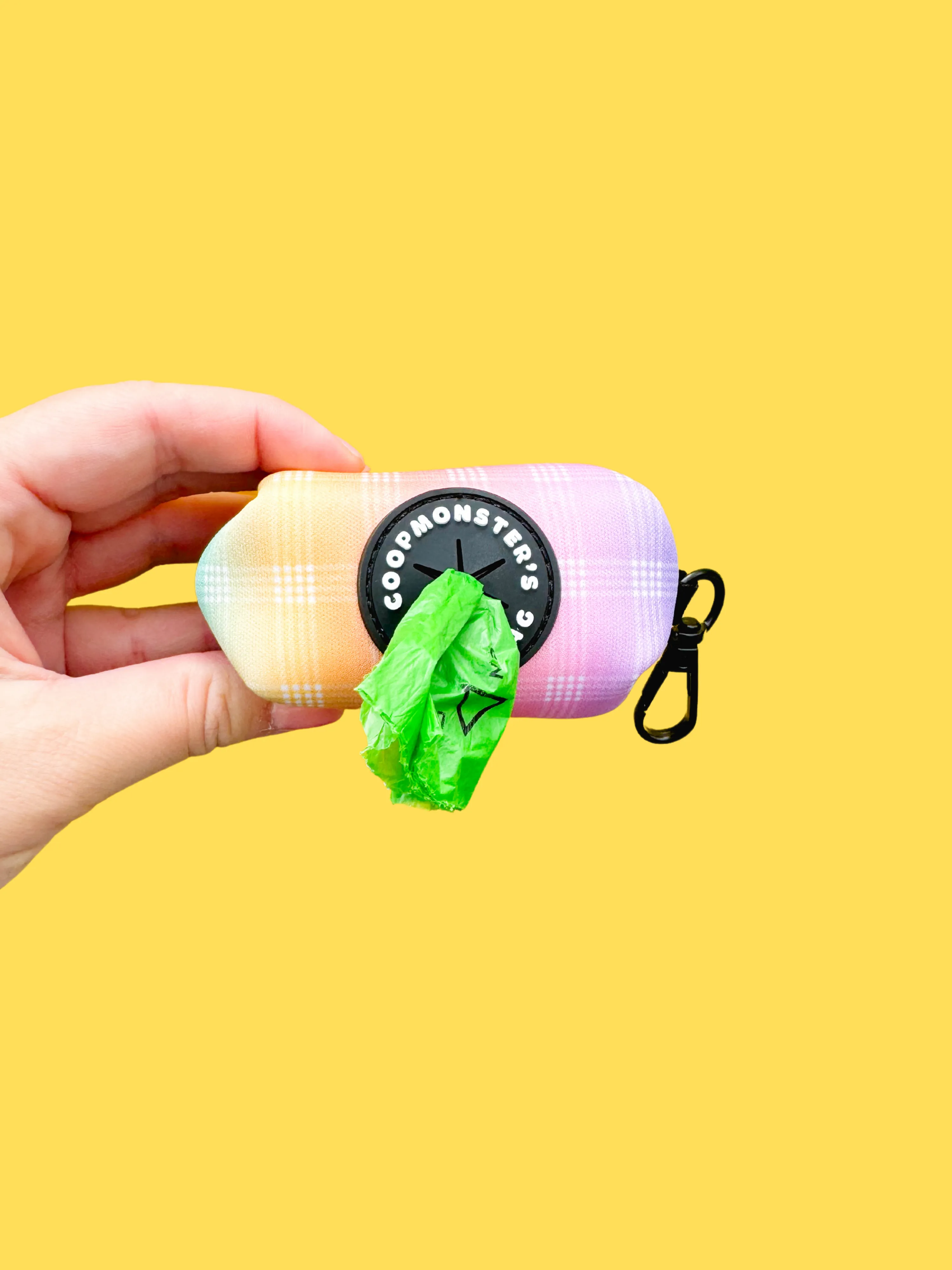 Ānuenue Rainbow Palaka Poop Bag Holder