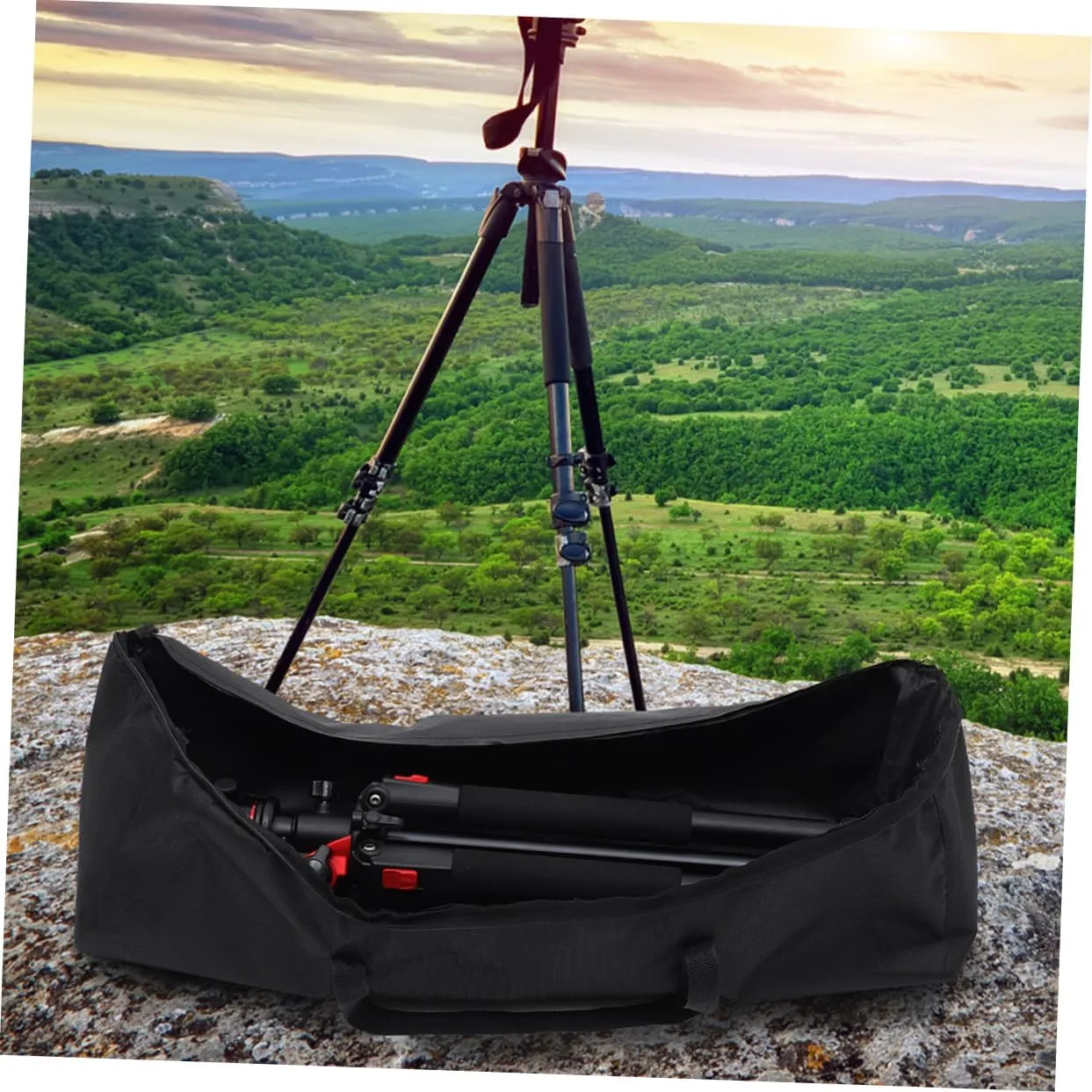 NUOBESTY 2pcs Zipper Tripod Carrying Bags Portable Oxford Cloth Equipment Carrier Case for Photographic Gear for Safe Storage and Transport