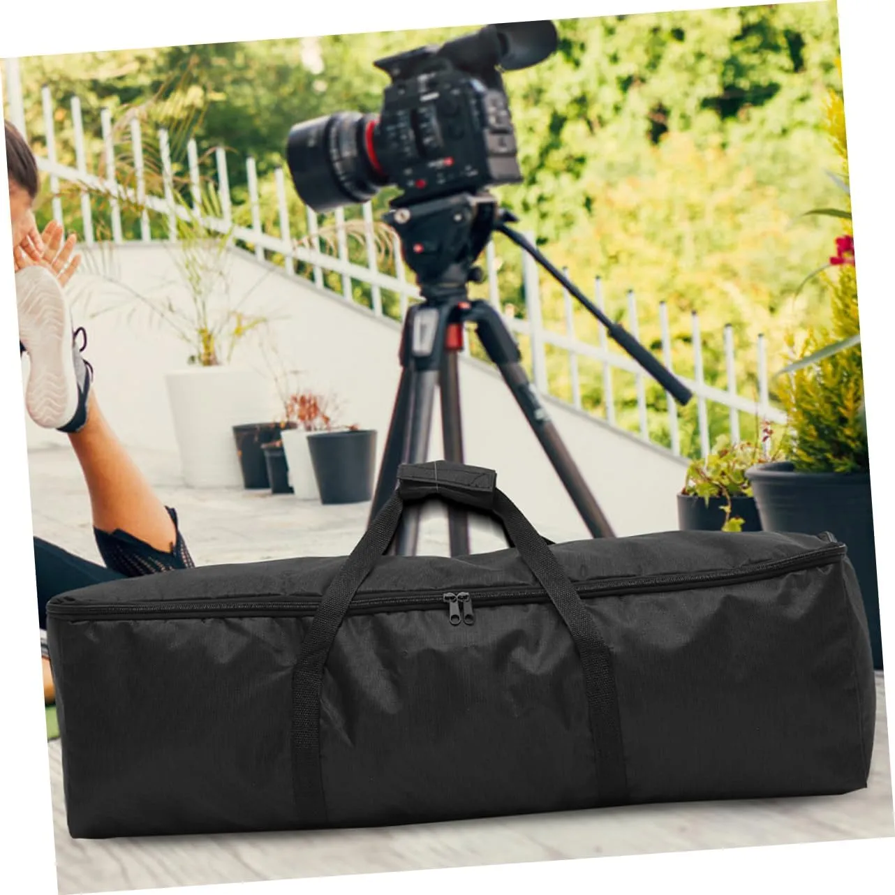 NUOBESTY 2pcs Zipper Tripod Carrying Bags Portable Oxford Cloth Equipment Carrier Case for Photographic Gear for Safe Storage and Transport