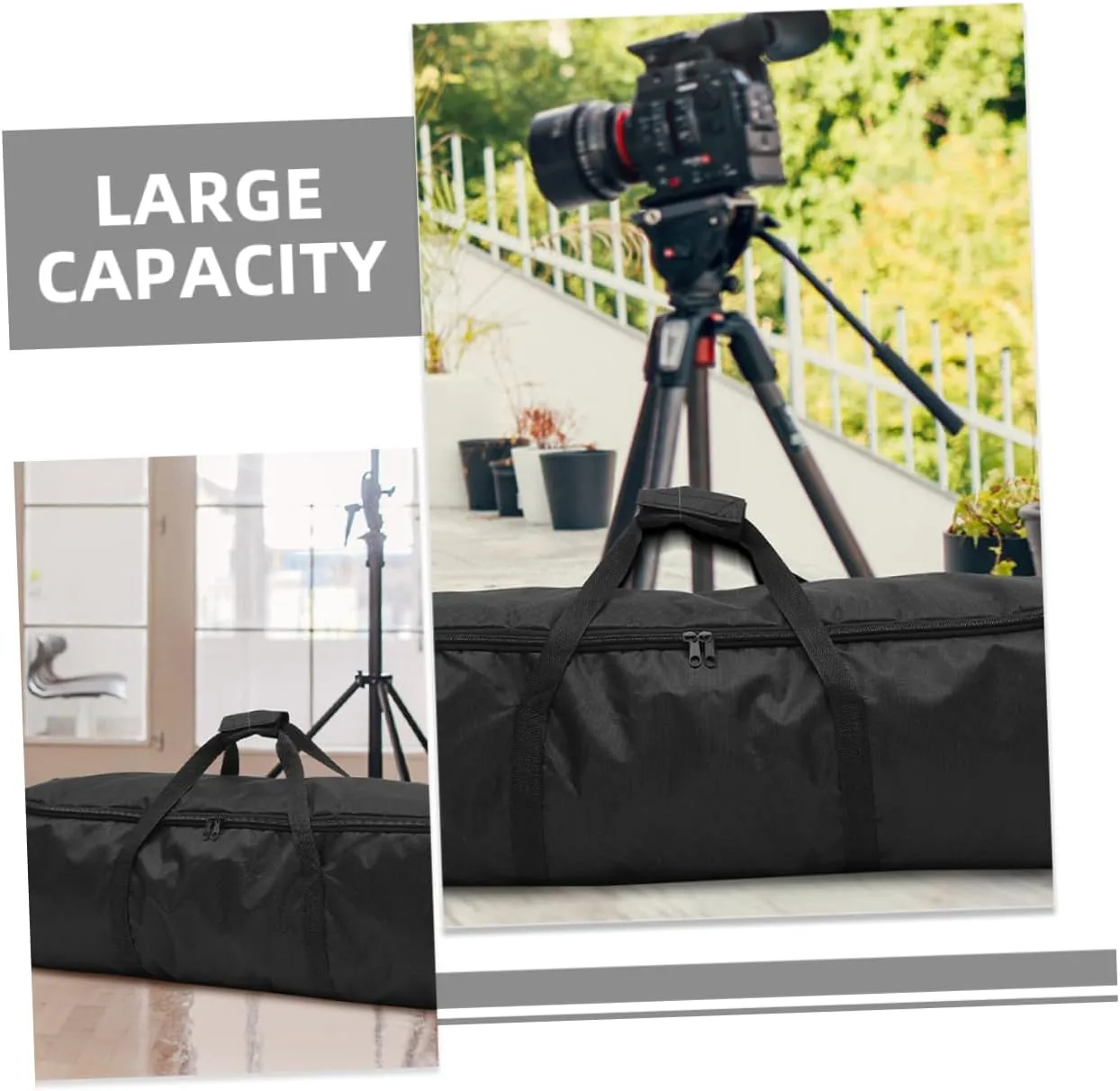NUOBESTY 2pcs Zipper Tripod Carrying Bags Portable Oxford Cloth Equipment Carrier Case for Photographic Gear for Safe Storage and Transport