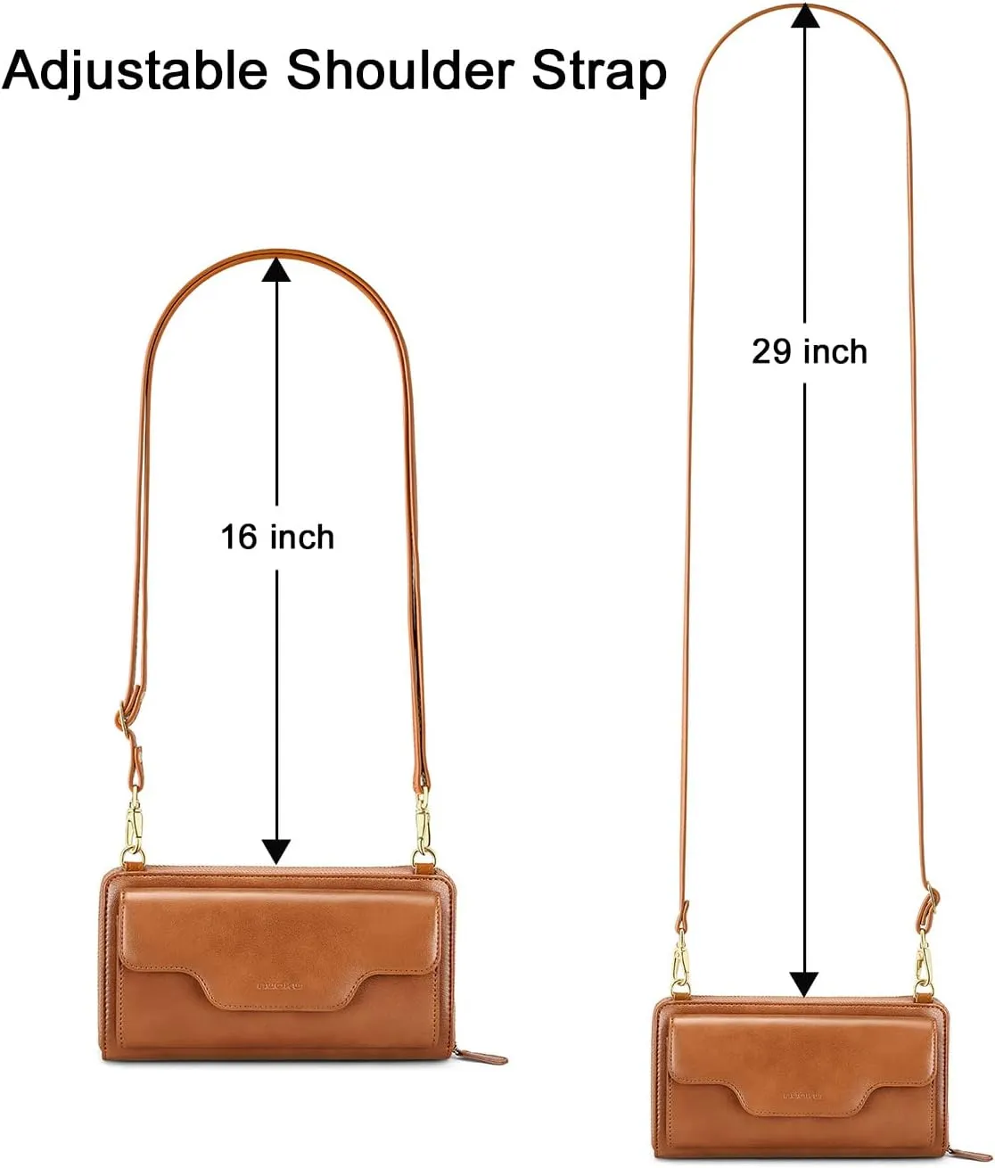 nuoku Women's Small Crossbody Shoulder Bags, Clutch Purses Wristlet Phone Wallet for Women with Credit Card Holder