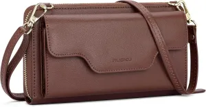 nuoku Women's Small Crossbody Shoulder Bags, Clutch Purses Wristlet Phone Wallet for Women with Credit Card Holder