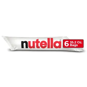 Nutella Hazelnut Spread Piping Bags, 6 Bags, Baking Supplies, Great For Restaurants And Bakeries, 211.2 Oz Total