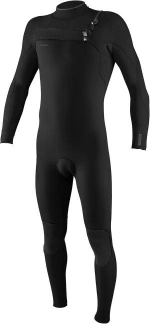 O Neill Hyperfreak 3/2 mm Chest Zip Fullsuit A00-Black-Black XL