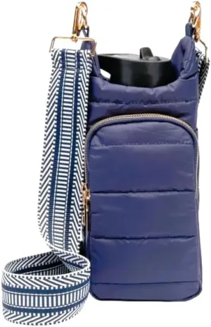 Original Crossbody Water Bottle Holder Bag with Strap.Stylish Puffer Bag.Pockets for Phone & Accessories.BEST GIFT