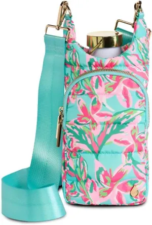 Original HydroBag Collection | Large Water Bottle Holder with Strap & Zipper Slot for Handle | Crossbody Tumbler Carrier Bag with Pockets