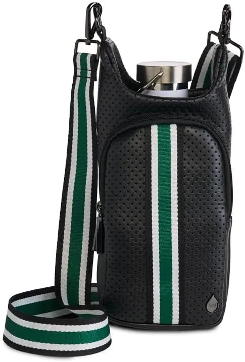Original HydroBag Collection | Large Water Bottle Holder with Strap & Zipper Slot for Handle | Crossbody Tumbler Carrier Bag with Pockets