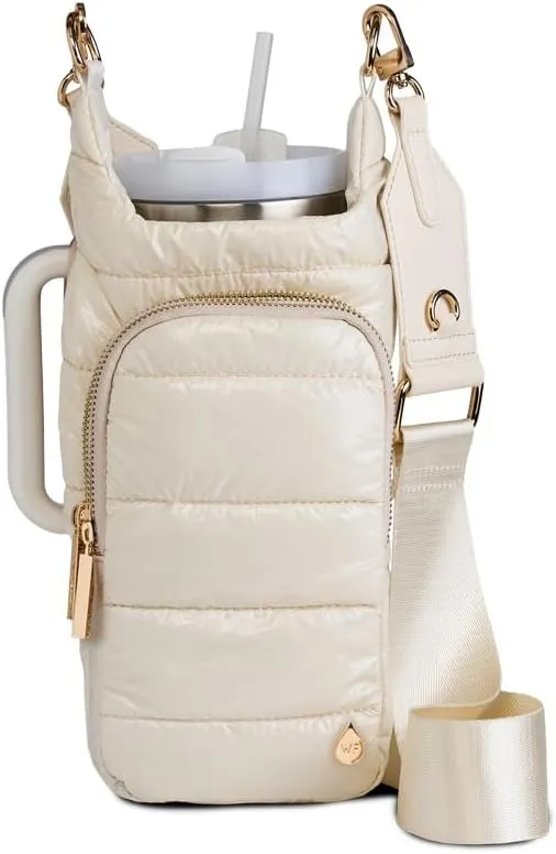 Original HydroBag Handle Collection | Large Crossbody Water Bottle Holder with Strap & Zipper Slot for Handle