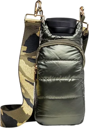 Original HydroBag | Quilted Water Bottle Holder with Strap | Tote Bottle Carrier Crossbody Bag with Pockets