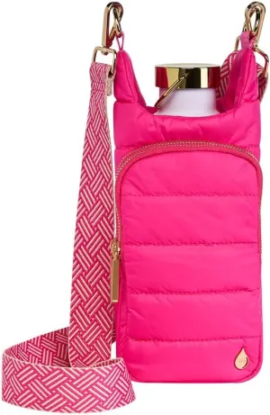 Original HydroBag | Quilted Water Bottle Holder with Strap | Tote Bottle Carrier Crossbody Bag with Pockets
