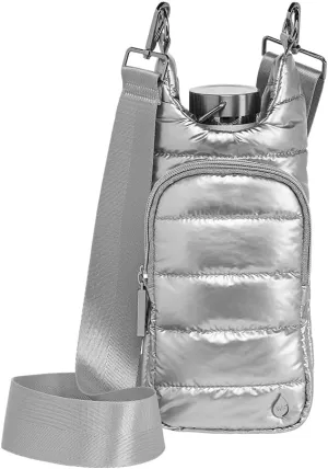 Original HydroBag | Quilted Water Bottle Holder with Strap | Tote Bottle Carrier Crossbody Bag with Pockets