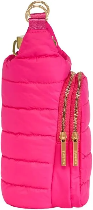 Original HydroBag | Quilted Water Bottle Holder with Strap | Tote Bottle Carrier Crossbody Bag with Pockets