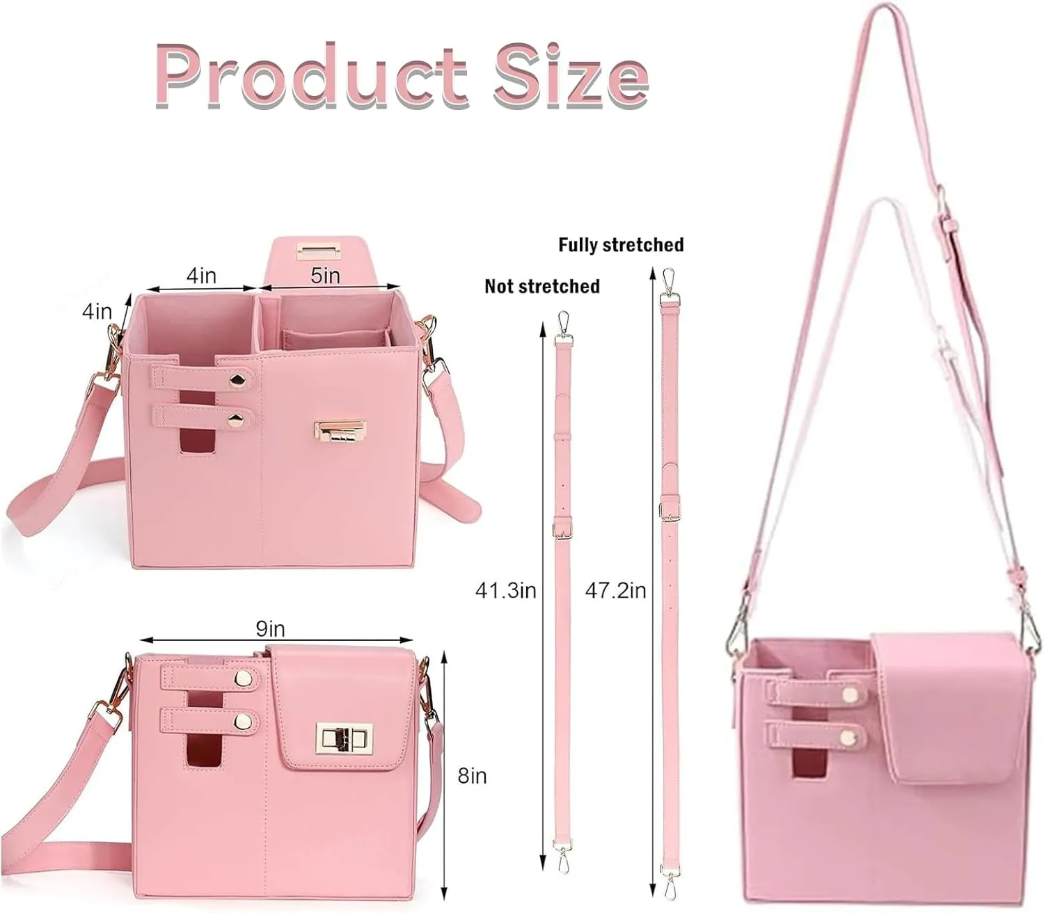 Outdoor Portable Crossbody Sling Bag With Water Bottle Holder, Suitable For Women'S Crossbody Bag With Sports Bottle Holder (purple)