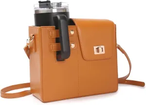 Outdoor Portable Crossbody Water Bottle Bag, Women's Cup Holder Bag Storage, Wallet With Water Bottle Pocket