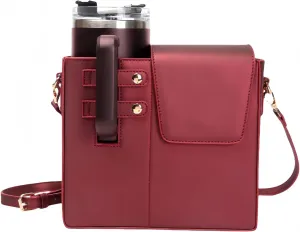 Outdoor Portable Crossbody Water Cup Storage Bag, Cross Body Bag with Water Bottle Holder, Adjustable Shoulder Strap