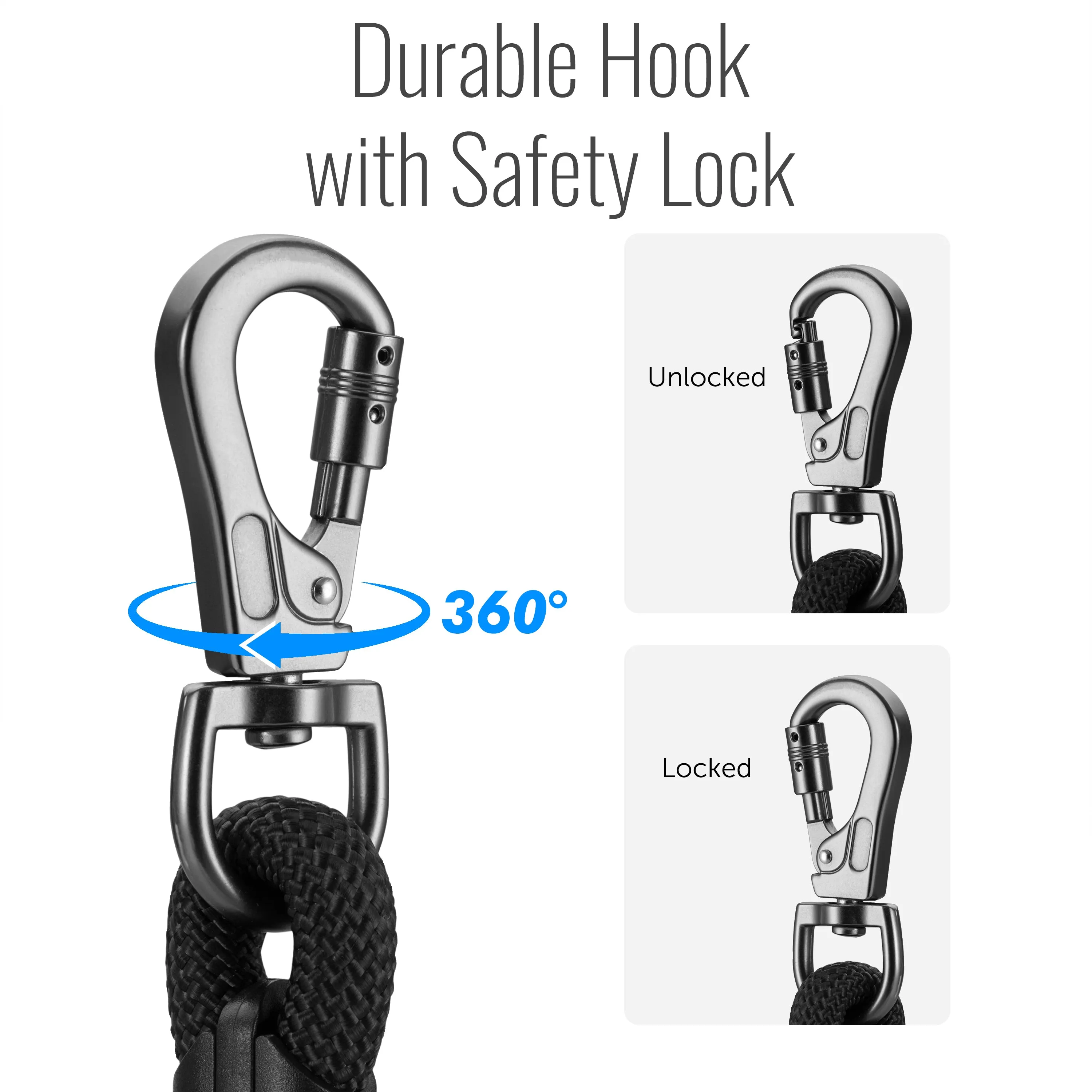 Oval Rope Leash with Integrated Bag Compartment
