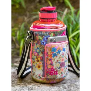 Patchwork Water Bottle & Carrier