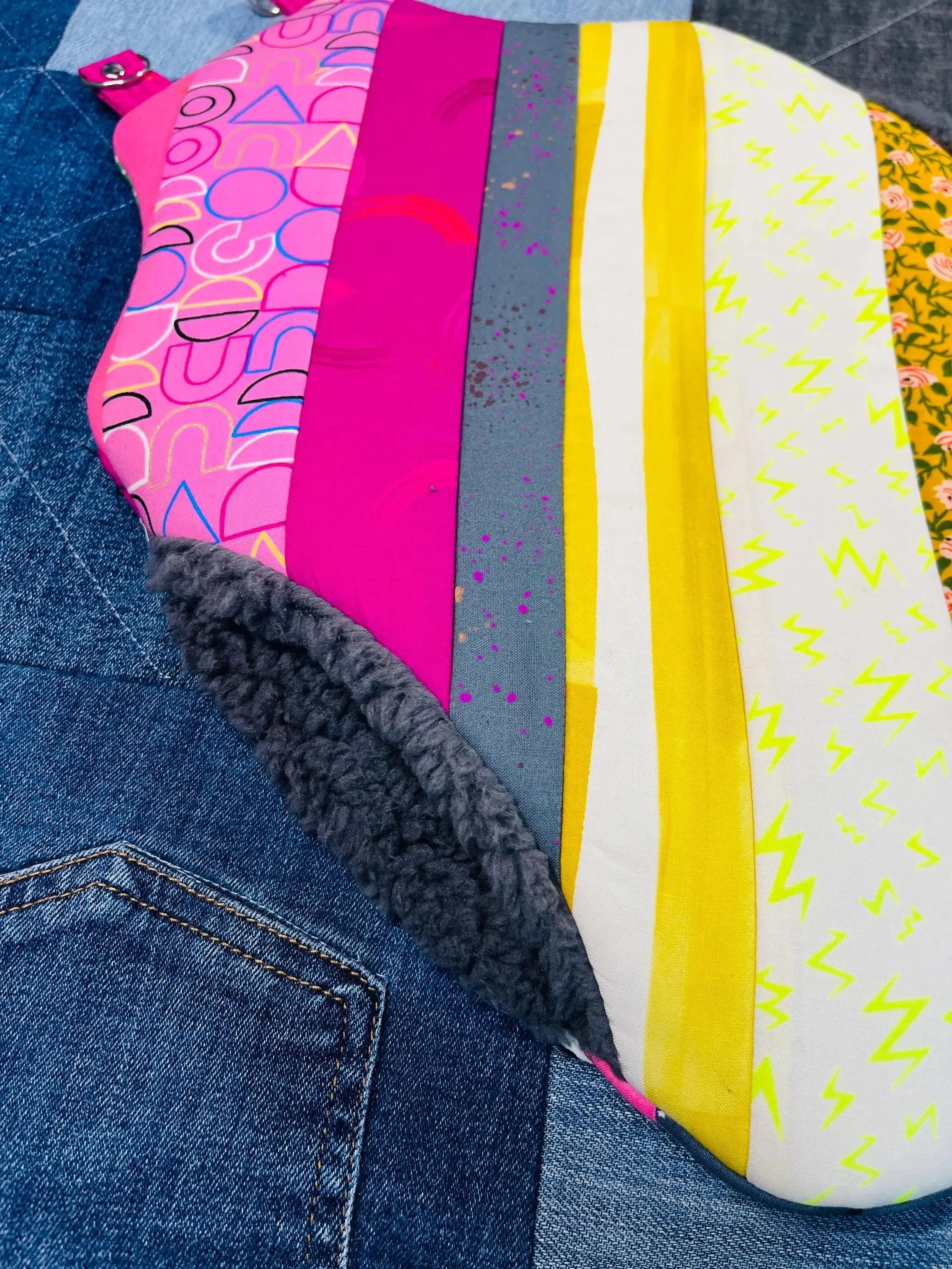 Patchwork Wearable Hot Water Bottle Cover