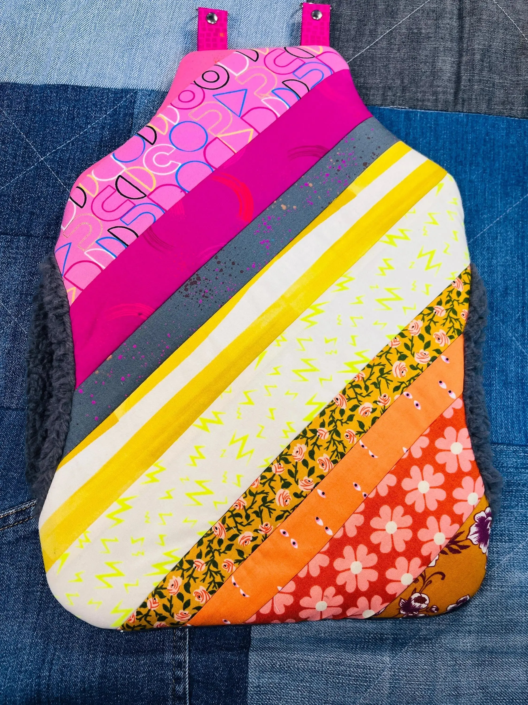 Patchwork Wearable Hot Water Bottle Cover