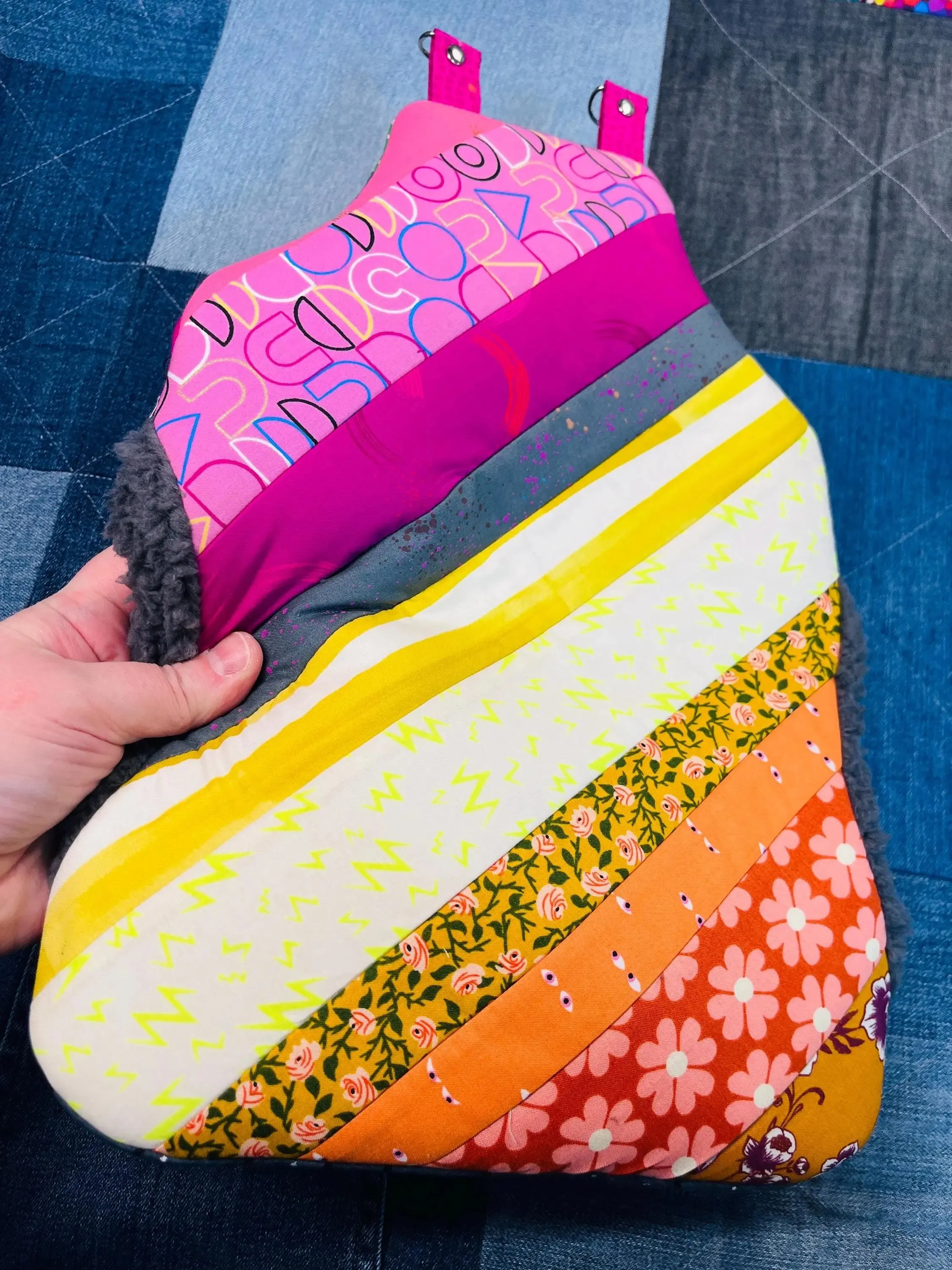 Patchwork Wearable Hot Water Bottle Cover