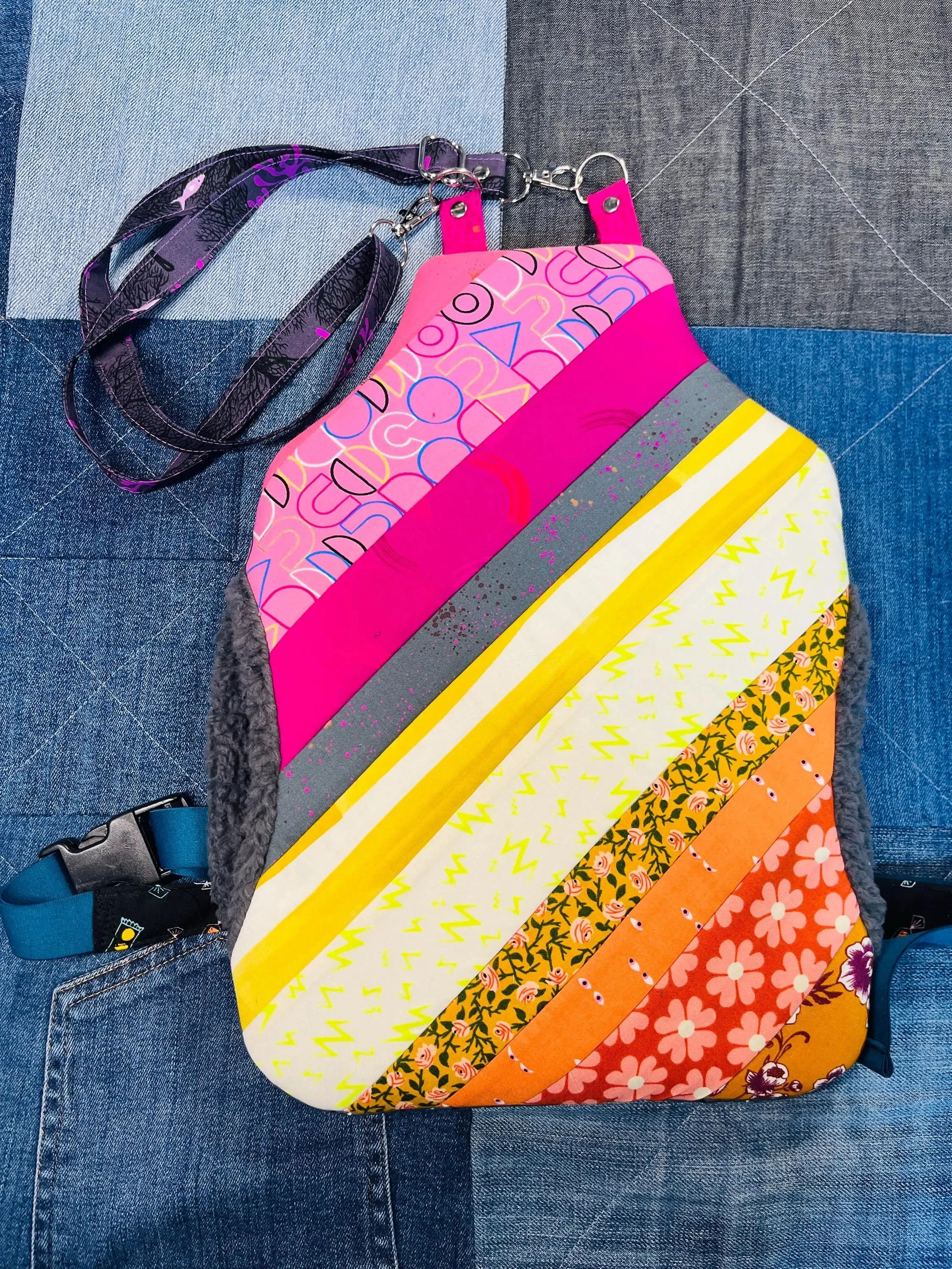 Patchwork Wearable Hot Water Bottle Cover