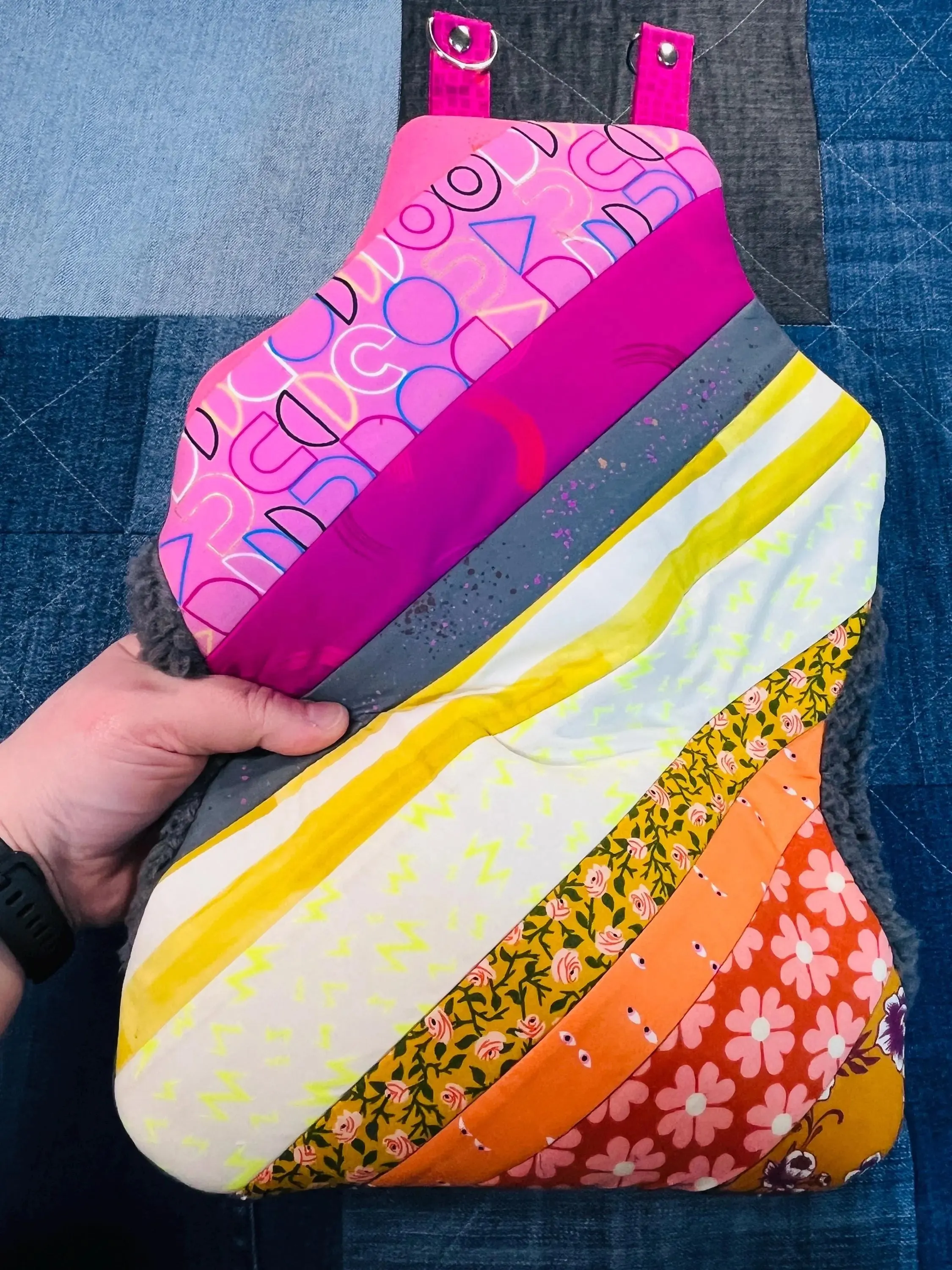 Patchwork Wearable Hot Water Bottle Cover