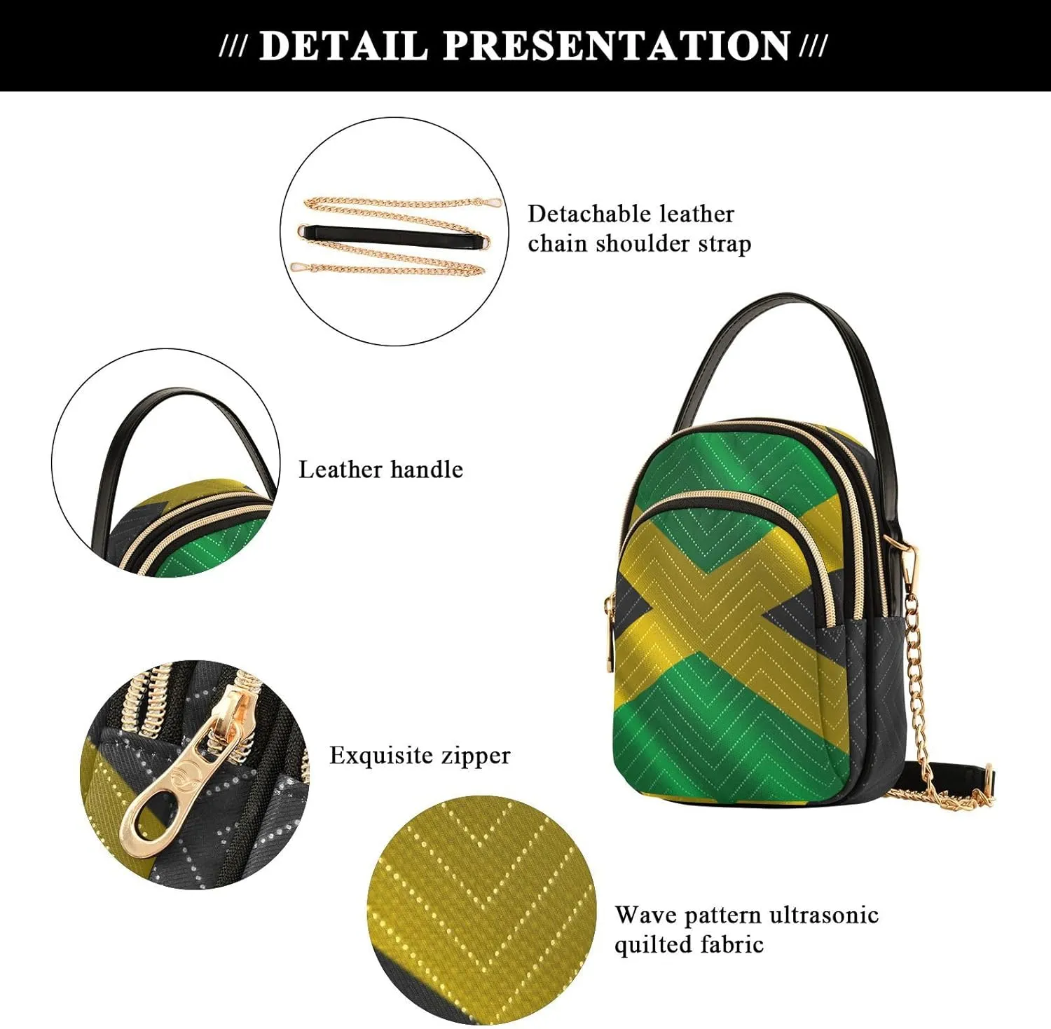 Patriot Flag Cell Phone Purse Crossbody Handbag Durable Shoulder Bag Sturdy Travel Pouch