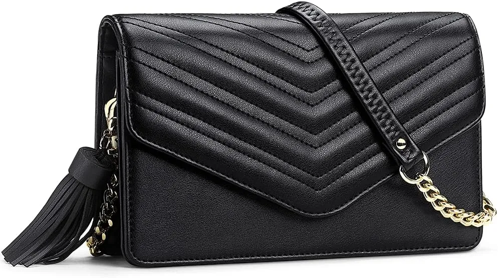 Peacocktion Small Crossbody Bags for Women, RFID Wallet Purse Cellphone Card Holder Wristlet 2 Straps