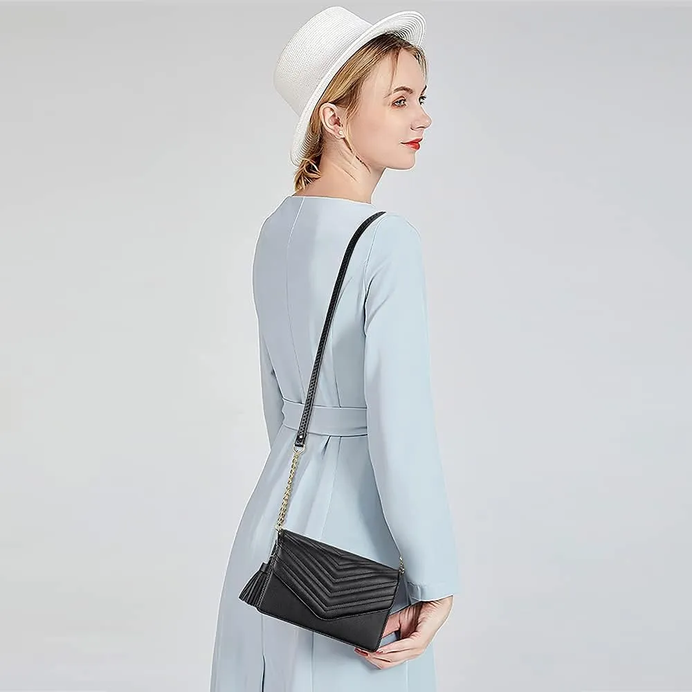 Peacocktion Small Crossbody Bags for Women, RFID Wallet Purse Cellphone Card Holder Wristlet 2 Straps
