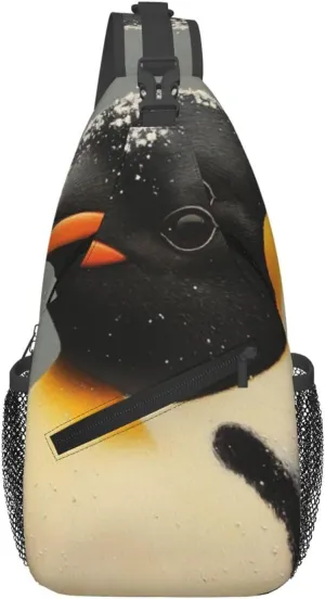 penguins Men's And Women's Small Crossbody Bags Chest Bags Daily Bags Are Suitable For Outdoor Hiking Trips
