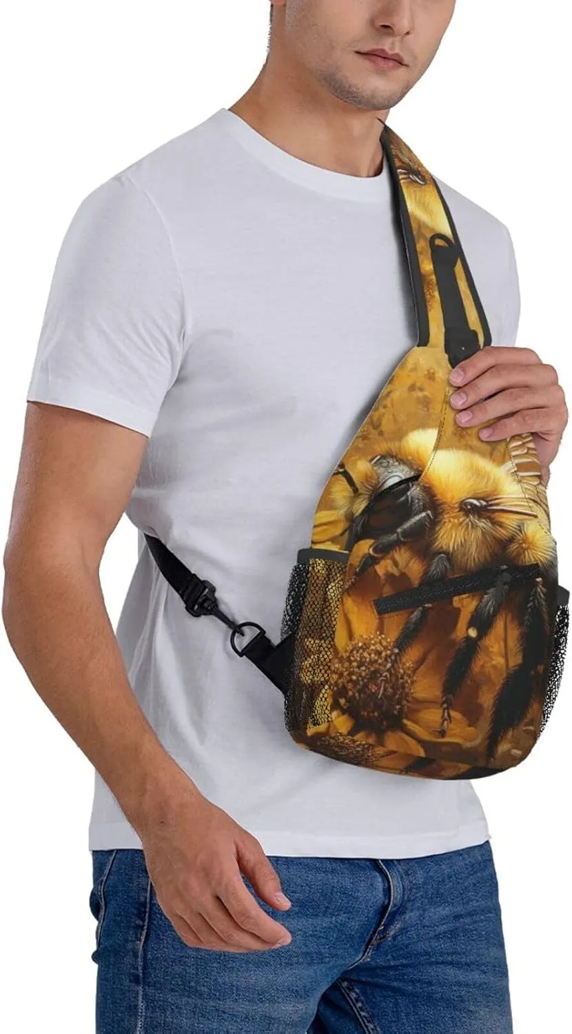 penguins Men's And Women's Small Crossbody Bags Chest Bags Daily Bags Are Suitable For Outdoor Hiking Trips