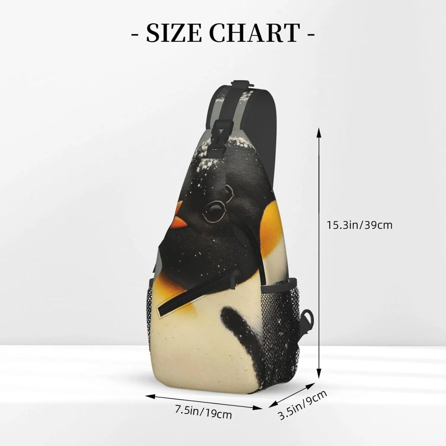 penguins Men's And Women's Small Crossbody Bags Chest Bags Daily Bags Are Suitable For Outdoor Hiking Trips