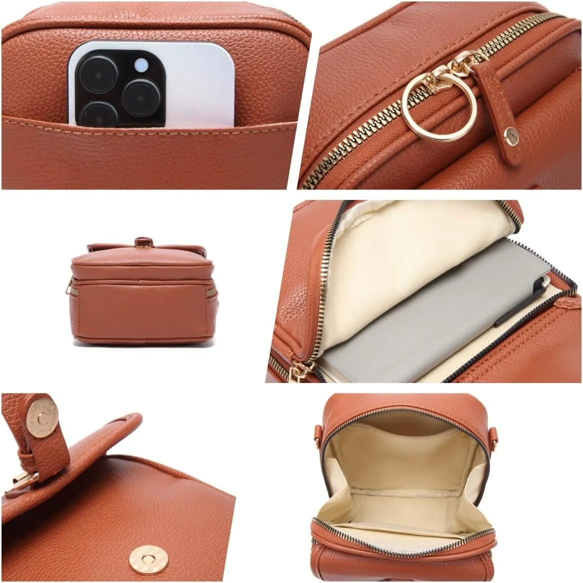 Phone Crossbody Bag, Anti Theft Crossbody Bag women, Strap Stylish Cell Phone Organizer for Daily Use Durable
