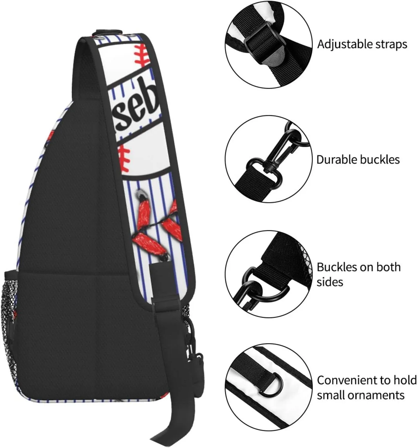 Pink Marble Sling Bag Unisex Crossbody Backpack Travel Hiking Casual Chest Bags Lightweight Fashion Chest Daypack