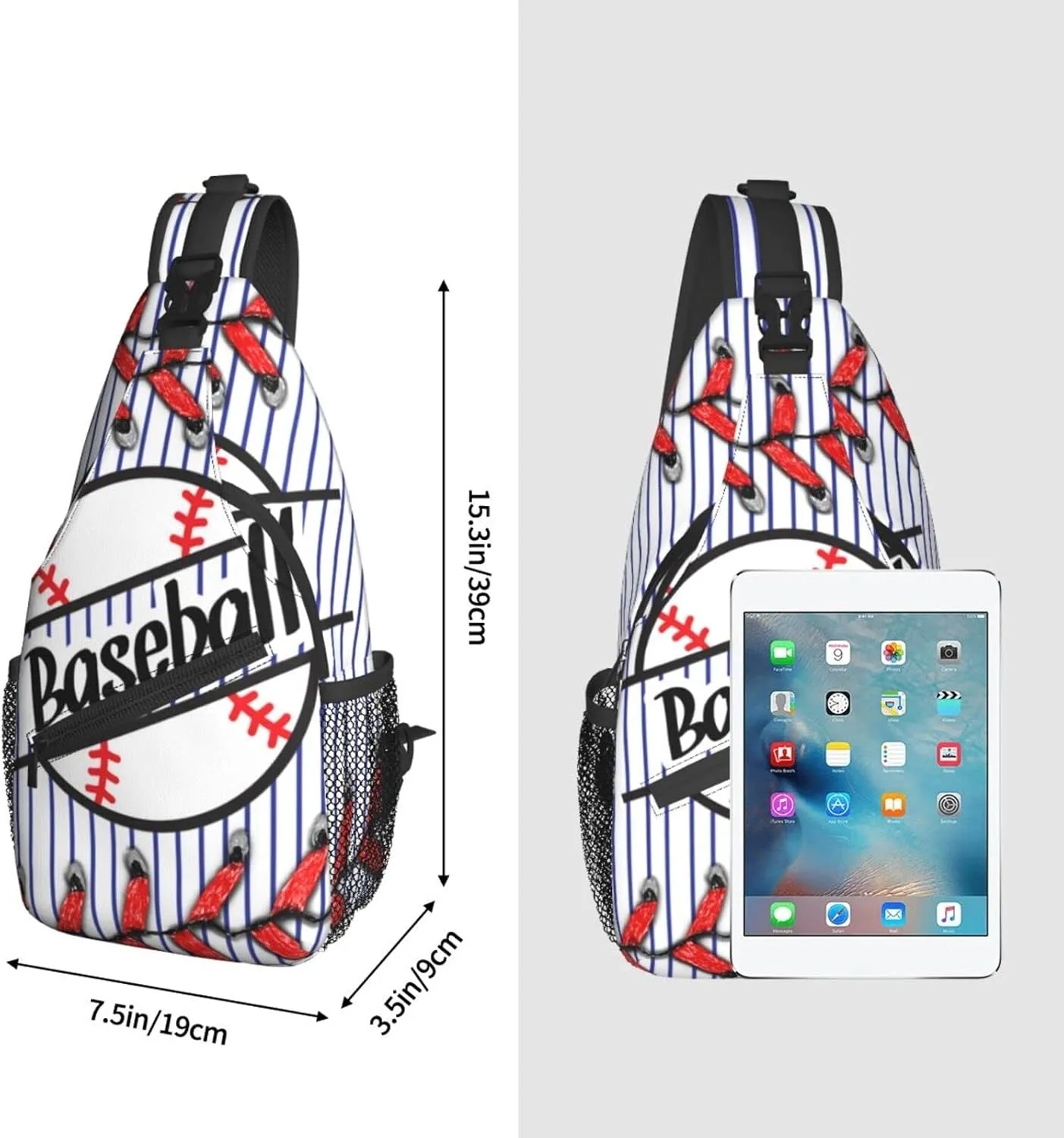 Pink Marble Sling Bag Unisex Crossbody Backpack Travel Hiking Casual Chest Bags Lightweight Fashion Chest Daypack